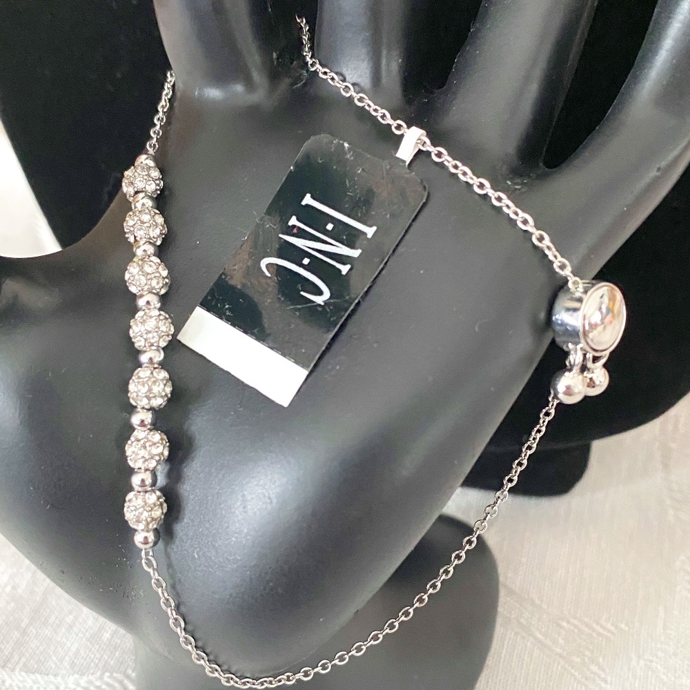 INC Crystal Fireball Slider Bracelet